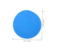 PENIKOKO 6pcs Anti-slip Rubber Agility Spots Markers Flat Discs for Soccer Football Basketball Speed Training Indoor Outdoor Blue