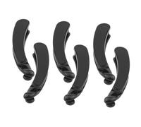 PENIKOKO 6pcs Black Banana Hair Clips 11cm Large Strong Hold Hair Accessories for Women DIY Styling for Everyday Use