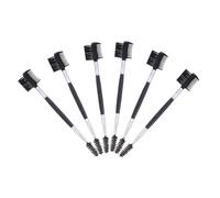 PENIKOKO 6pcs Dual-ended Eyebrow Brush and Eyelash Comb Professional Makeup Tool for Defining Brows and Lashes Portable Lightweight for Travel Salon and Home Use
