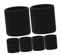 PENIKOKO 6Pcs Elastic Wrist Brace for Sports Sweat Bands Comfortable Wrist Protectors for Men Women for Gym Running and Fitness Activities
