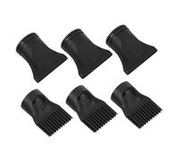 PENIKOKO 6pcs Hair Dryer Nozzle Plastic Concentrator Attachment for Curly Hair Diffuser Blow Dryer Accessories Travel Salon Home Use
