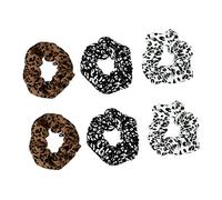 PENIKOKO 6pcs Hair Ties Leopard Print Hair Ropes Scrunchy Ponytail Holders Fashion and Elastic for Women Girls