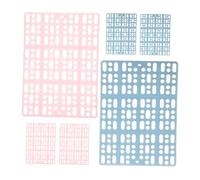 PENIKOKO 6pcs Plastic Bunny Cage Floor Mats Small Animal Foot Pads Soft Anti-slip Hollow Resting Mats for Guinea Pigs Hamsters Abs Material Easy to Clean