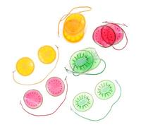 PENIKOKO 6pcs Reusable Cold Gel Eye Masks Heat Compress Cooling Pads for Fatigue Relief and Summer Comfort, Portable Household Eye Compress Packs for Relaxation and Skin Care Random Style