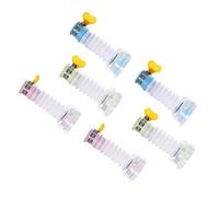 PENIKOKO 6pcs Rotatable Plastic Faucet Filter Kitchen Sink Tap Filtration Head with Fine Internal Screen Reusable Rust Water Purifier for Hard Water Splash and Dirt Particle Reduction