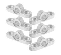 PENIKOKO 6pcs Stainless Steel Awning Wall Eyelets Bottom Mounting Bracket Canopy Hardware Set for Rv Caravan Awning Fittings Tent Support Accessories