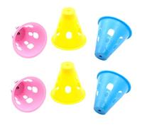 PENIKOKO 6Pcs Tent Nail Caps Color PE Warning Lanterns for Outdoor Camping Rainproof Night Lights Hour Battery Life Mini Protective Covers for Tent Stakes for Safe Camping Nights