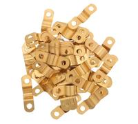 PENIKOKO 70pcs Copper Tube Clamps 6-8mm U-Shaped Fridge Pipe Strap Brackets Double Hole for Wall Mount, Electrical Conduit and Evaporator Coil Repair Clips