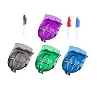 PENIKOKO 7pcs Golf Ball Line Liner Set with Alignment Tools and Marker Pens Slotted Design for Precise Putting Lightweight and Portable Golf Ball Marking Kit Random Color