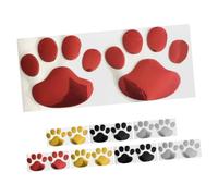 PENIKOKO 8 Pairs Dog Paw Car Stickers Weather Resistant Scratch Cover Decals Unique Footprint Design Easy DIY Application for Cars Trucks Suvs and Motorcycles