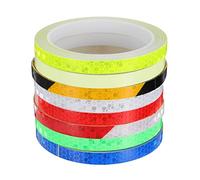 PENIKOKO 8 Rolls Bike Reflective Strip Tape Fluorescent Luminous Stickers for Night Safety Road Vehicles Helmets and Bicycle Warning Decoration