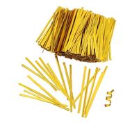 PENIKOKO 800 Pcs Ties for Gift Wrapping Candy and Bread Bag Sealing Wire Ties for Party Treat Bags Festive Shiny Closure for Holiday and Birthday