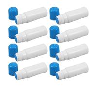 PENIKOKO 8pcs 30ml Plastic Sponge Head Applicator Bottles for Liquid, Empty Refillable Sponge Tip Glue and Skincare Dauber Containers with Blue Cap for Personal Care and External Use