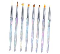 PENIKOKO 8Pcs Nail Art Pens for Manicure Painting Fine Line and Pattern Design Brushes Smooth Application Nail Art Tools for Beginners and Professionals