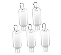 PENIKOKO 8pcs Refillable Bottles with Hook Transparent Squeeze Travel Containers for Shampoo Lotion Gel Durable and Convenient for Outdoor Activities and Business Trips Random Color