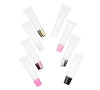 PENIKOKO 8pcs Refillable Empty Lipstick Bottles 15ml Plastic Mini Lipstick Containers in Assorted Colours, Waterproof and Practical Lip Colour Bottles for Everyday Makeup Session
