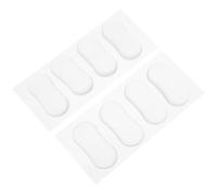 PENIKOKO 8pcs Self-Adhesive Toilet Seat Bumpers Pu Pads, Universal Quiet Sound Reducer and Stabilizer for Bidet Attachments, Anti-Collision Cushion Pads for Home, Hospital, and Hotel Use