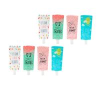 PENIKOKO 8pcs Squeezable Shampoo Bags Travel Lotion Dispensers Emulsion Storage Bags for Travel Toiletries Suitcase Organiser Vacuum Storage Packing Cubes