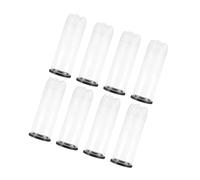 PENIKOKO 8Pcs Tennis Ball Storage Tubes with Black Protective Lids Transparent PVC Canisters for Tennis and Pickleball Holders for Indoor Outdoor Sports Training