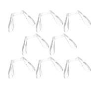 PENIKOKO 8pcs U Shaped Plastic Eyeglass Nose Pad Replacement Cushions with Soft Comfort for Spectacles and Sunglasses, Universal Compatibility, Versatile Solution for Eyeglass Repair Or