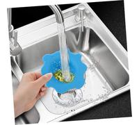 PENIKOKO 9pcs Kitchen Sink Filter Silicone and Plastic Handheld Drainers Anti-clogging Food Strainer for Home Kitchen Random Color and Style Random Color