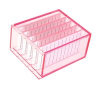 PENIKOKO Acrylic Eyelash Storage Box Transparent False Eyelash Organizer with Tray for Makeup and Cosmetic Storage Lightweight Lash Holder for Women