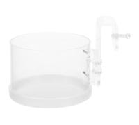 PENIKOKO Acrylic Fish Feeding Rings Aquarium Feeder Ring Prevents Food Flow into Filter Tank and Floating around 2.55x2.55x3.34in Fashion Feeding Circle for Salt Water Fish Tank