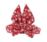 PENIKOKO Adjustable Christmas Pet Collar with Buckle Lightweight and Breathable Decorative Neckwear for Cats and Dogs Cozy Safety Kitten Collar with Removable Bowtie for Holiday Festivities