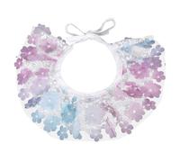 PENIKOKO Adjustable Lovely Kitten Collar with Lace Heart Bowknot Pendant Lightweight Outdoor Cat Collar for Daily Wear and Holidays and Comfortable Purple