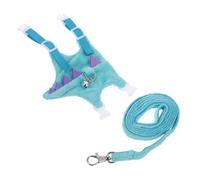 PENIKOKO Adjustable Small Animal Vest Harness and Leash with Traction Rope for Ferrets Hamsters Rabbits Bearded Dragons and Lizards Comfortable Chest Strap Design in Blue