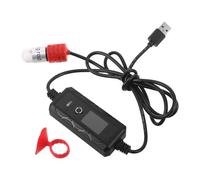 PENIKOKO Adjustable Small Betta Tank Heater with Celsius Fahrenheit Switch Mini USB Aquarium Heating Rod for Freshwater Tropical Fish Bowls Auto Thermostat Temperature Control