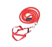 PENIKOKO Adjustable Xxl Dog Harness with Bright Red Strap Lightweight Nylon Pet Supplies for Outdoor Walking and Puppy Protection Comfortable and Tough Rope for Large Dogs