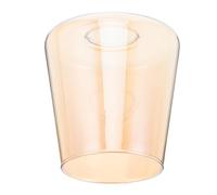 PENIKOKO Amber Cylinder Glass Lampshade for Socket Replacement Pendant Light Shade Compatible with Wall Sconce Ceiling Pendant Table Lamp Chandelier Hole Easy to Clean and Install Elegant