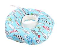 PENIKOKO Anti-lick Pet Collar with Fish Pattern Soft Lightweight Adjustable Neckwear for Cats and Dogs Protective Anti-bite Scratch Soft Neck Collar for Post-surgery Healing
