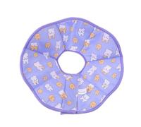 PENIKOKO Anti-licking Elizabethan Collar for Pets, Adjustable Purple Rabbit Cone for Cats and Dogs, Large Size Neck Protection 32-36cm for Post-surgery Healing