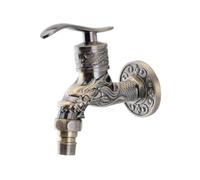 PENIKOKO Antique Zinc Alloy Water Tap with Copper Core Smooth Ergonomic Household Faucet for Kitchen Bathroom Outdoor Use Gravity Die Casting Water Flow