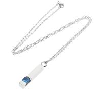 PENIKOKO Ashes Urn Necklace Memorial Cremation Urn Locket Pendant with September Birthstone Keepsake Jewelry for Dad 1pc