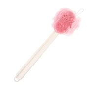 PENIKOKO Back Rub Bath Brush Long Handle Scrubber for Shower Bathing Cleansing Scrubbers Silicone Brush Head for Exfoliating Skin in Shower
