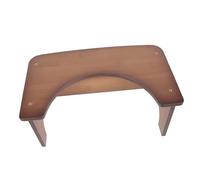 PENIKOKO Bamboo Toilet Stool for Bathroom Adults Non Slip Durable Poop Foot Stool Stable Small Bench for Comfortable Squatting Training Step for Home and Tea Color