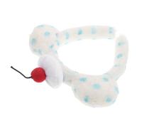 PENIKOKO Bear Ears Plush Headband Cherry Dots Cute Cartoon Hairband for Women and Girls for Skincare Spa Days and Fun Photo Props Valentine Day and Easter Party Accessories