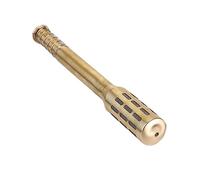 PENIKOKO Big Copper Brass Moxa Roller Stick for Body Moxibustion Therapy Handheld Portable Massager Enhances Circulation and Balances Suitable for Face Feet Abdomen Treatment Gold