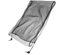 PENIKOKO Bird Cage Cover Black Mesh with Elastic Drawstring, 34cm Height, 100-200cm Circumference, Breathable Birdcage Net for Parakeets, Parrots, and Songbirds, Protective Cage Accessory