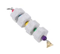 PENIKOKO Bird Chewing Toys and Parrot Beak Grinding Stone Natural Foraging Chew String Mineral Texture Small Animals Teeth Grinding for Chinchilla Squirrel and Parakeet