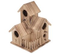 PENIKOKO Bird Nest Villa Wooden Bird House Parakeet Nesting Cottage Creative Garden Outdoor Use