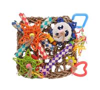 PENIKOKO Bird Toy Parrot Chewing Plaything Hanging Foraging Toy Parrot Biting Funny for Budgies Indian Ringneck in Bird Cage