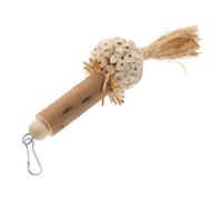 PENIKOKO Bite-resistant Bird Hanging Chew for Parrots and Pet Birds with Hook Design Plant Material Fun Chewing Plaything to Prevent Cage Biting and Promote Activity