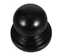 PENIKOKO Black Metal Fence Post Caps Ball Topper Decorative Railings Handrail Cover for Garden Fences Patio Gate Enhancements Black Spherical Finial Caps