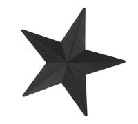 PENIKOKO Black Rustic Barn Star Wall Decor Vintage European Style Iron Hanging Ornament Space-saving Metal Wall Art for Farmhouse Home Living Decorations
