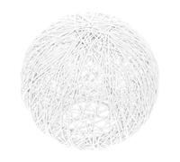 PENIKOKO Boho Rattan Round Pendant Lampshade Handwoven Light Shade Soft Glow Ceiling Lamp Cover for Living Dining Bedroom Garden Decor