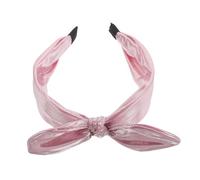 PENIKOKO Bow Headband Glitter Wide Metallic Shiny Festival Accessory Cute Girls Women Club Outfit Birthday Event Hair Band